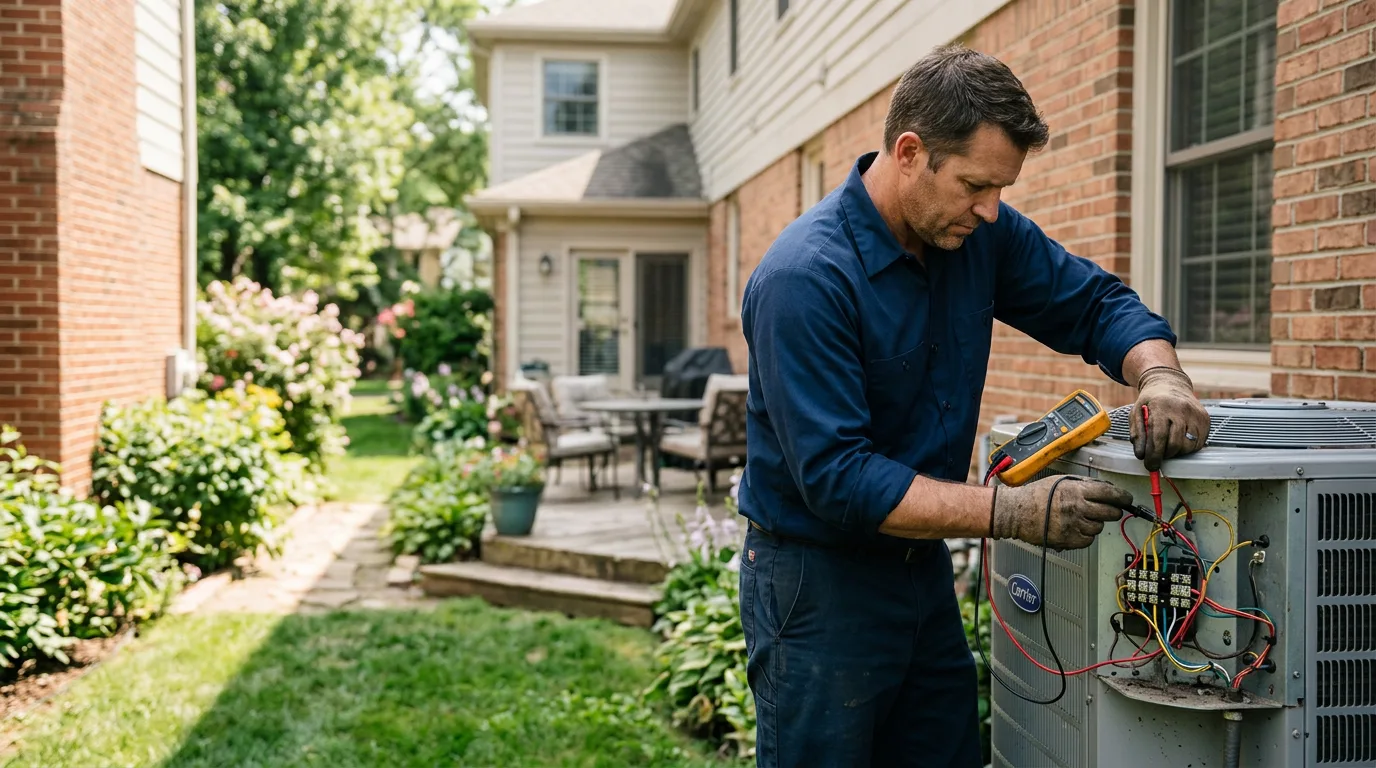 HVAC technician working near Newcomb, TN